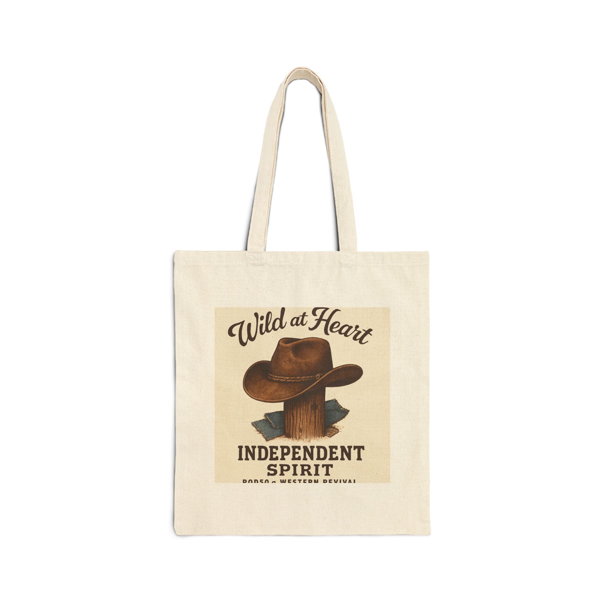 Wild at Heart 'Independent Spirit' Canvas Tote Bag